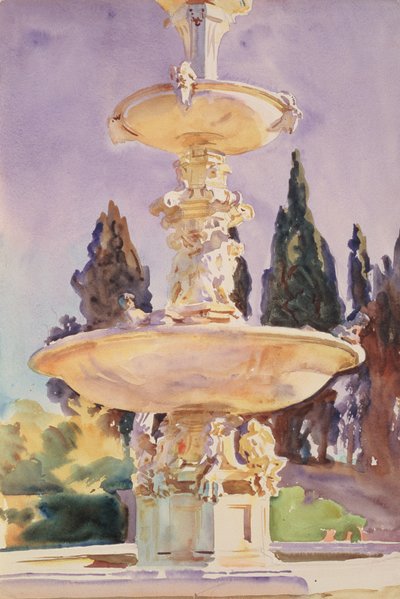 I en Medici-villa, ca. 1907 af John Singer Sargent