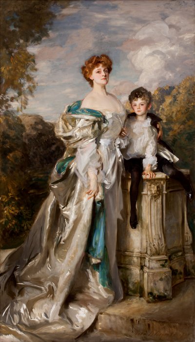 Lady Warwick og hendes søn, 1905 af John Singer Sargent