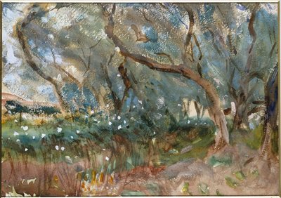 Landskab, Korfu, 1909 af John Singer Sargent