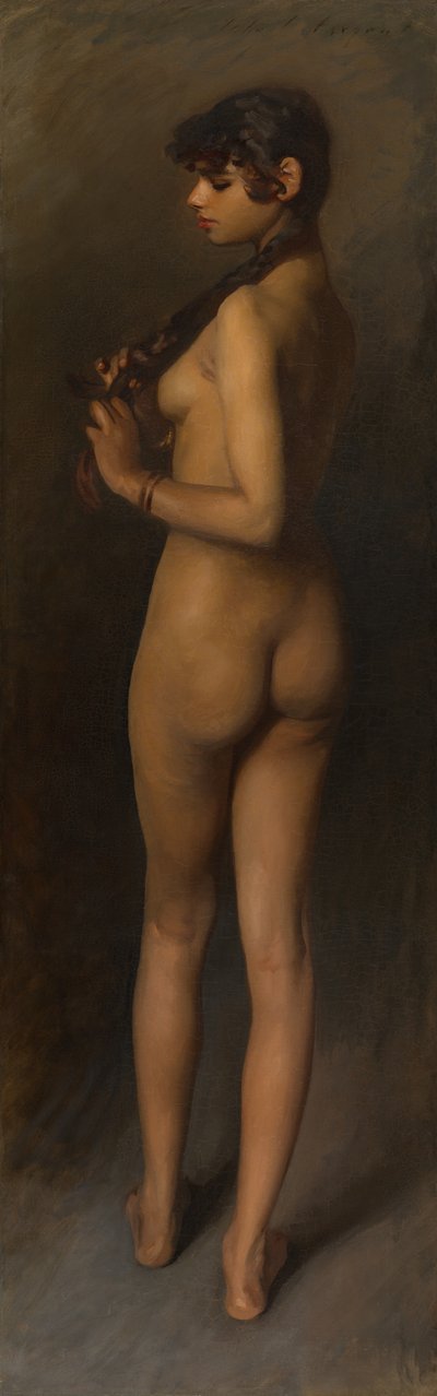 Livsstudie (studie af en egyptisk pige) af John Singer Sargent