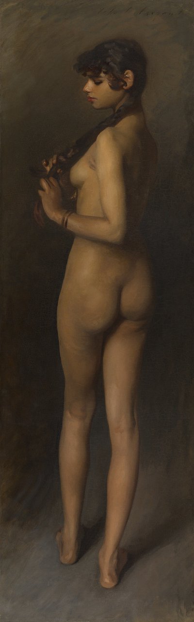 Livsstudie (studie af en egyptisk pige) af John Singer Sargent