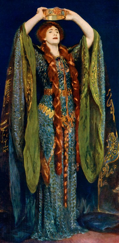 Miss Ellen Terry som Lady Macbeth, 1906, 1912. af John Singer Sargent
