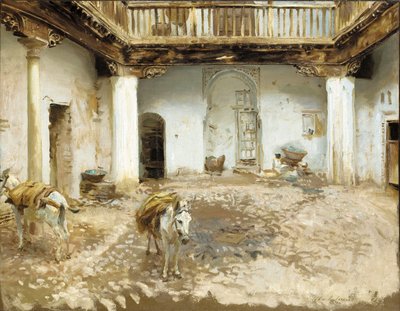 maurisk gårdhave af John Singer Sargent