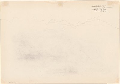 Bjerge [verso], 1869. af John Singer Sargent