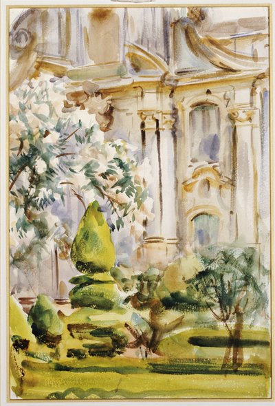 Palads og haver, Spanien, 1912 af John Singer Sargent