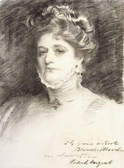 Portræt af Blanche Marchesi, 1910 af John Singer Sargent