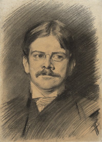 Portræt af Edwin Austin Abbey af John Singer Sargent