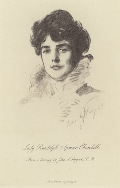 Portræt af Lady Randolph Churchill af John Singer Sargent