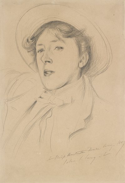 Portræt af Vernon Lee, 1889 af John Singer Sargent