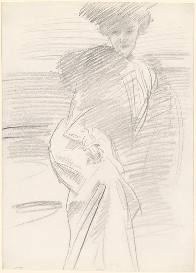 Siddende Kvinde af John Singer Sargent