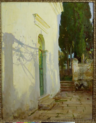 Skygger på en væg på Korfu af John Singer Sargent
