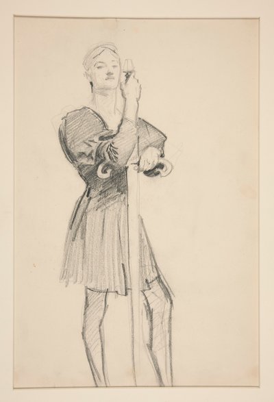 Stående Figur med et Spyd af John Singer Sargent