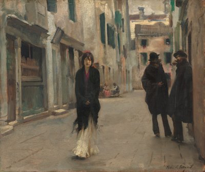 Gade i Venedig, 1882. af John Singer Sargent