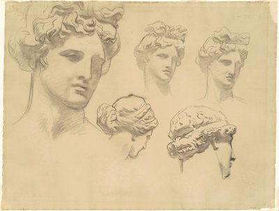Studier for Apollon og muserne, ca. 1921. af John Singer Sargent