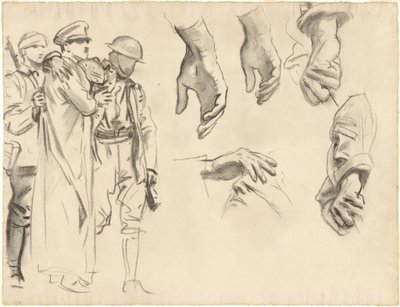Studier til "Gassed" af John Singer Sargent