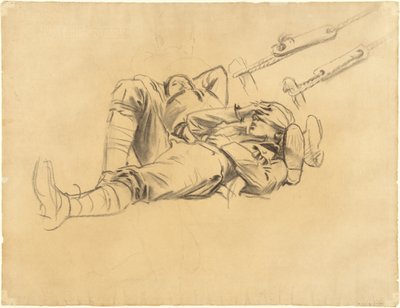 Studier til "Gassed" [recto] af John Singer Sargent