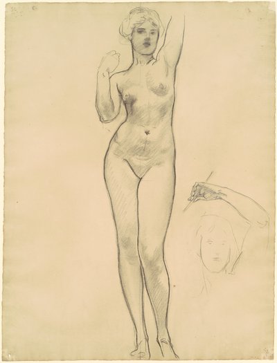 Studier af Aphrodite for Aphrodite og Eros, 1919-1920. af John Singer Sargent