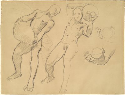 Studier af Notus for Vindene, 1922-1925. af John Singer Sargent