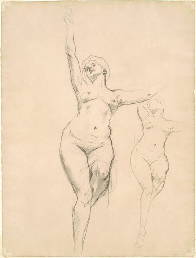 Studier af sejr for "Death and Victory" af John Singer Sargent