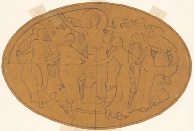 Studie for Apollo og muserne, ca. 1921. af John Singer Sargent