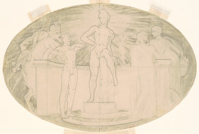 Studie til "Klassisk og romantisk kunst" af John Singer Sargent