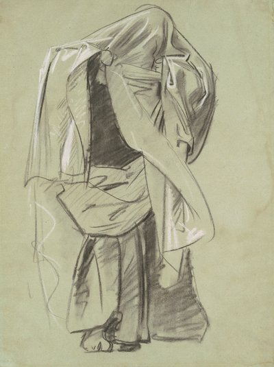 Studie til profeternes frise, 1890-1892. af John Singer Sargent