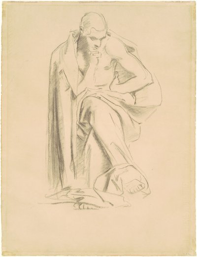 Studie til "filosofi" af John Singer Sargent