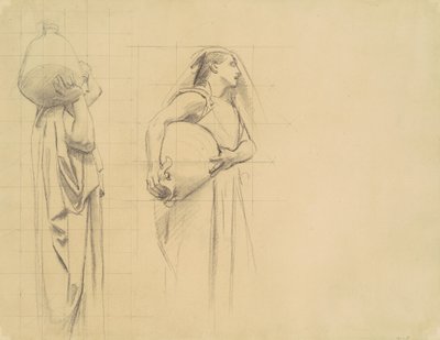 Studie for Danaïdes, 1922-1925. af John Singer Sargent