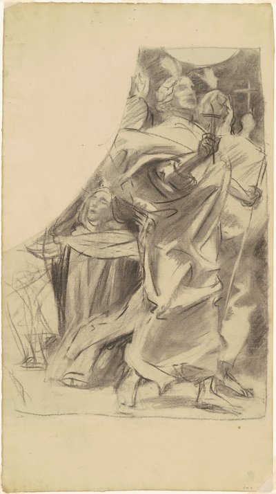 Studie til "Religionens triumf" af John Singer Sargent