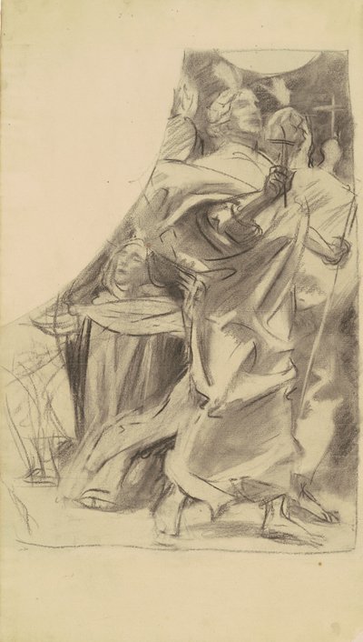 Study for Triumph of Religion, ca. 1903-1916. af John Singer Sargent