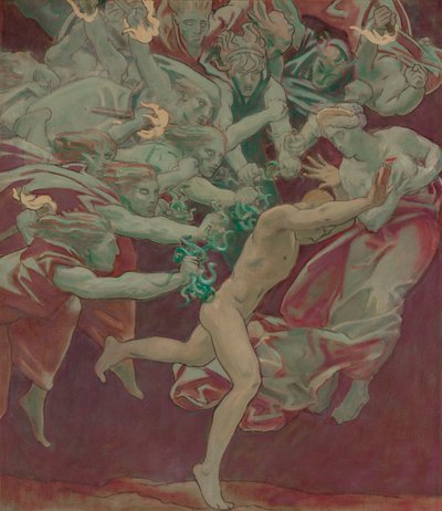 Studie for Museum of Fine Arts, Boston, Murals: Orestes and the Furies af John Singer Sargent