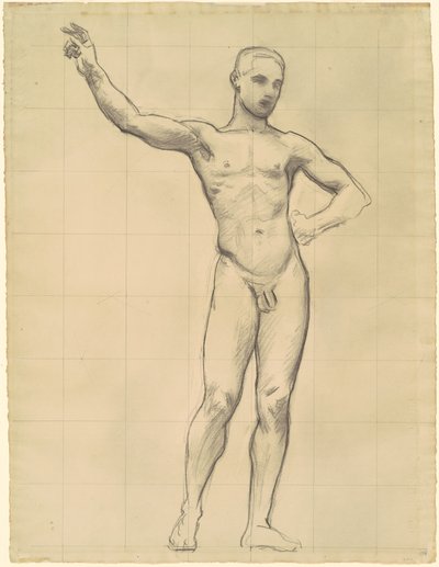 Studie af Apollo for "Apollo og muserne" af John Singer Sargent