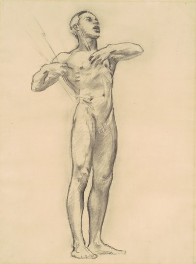 Studie af Orpheus for klassisk og romantisk kunst, ca. 1921. af John Singer Sargent