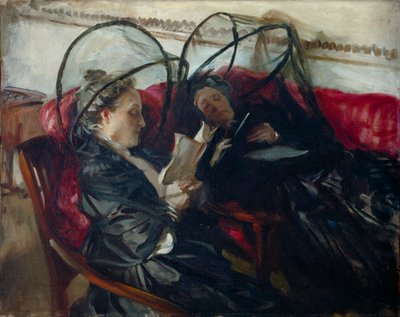 Svensk:  Myggnät Myggenet af John Singer Sargent