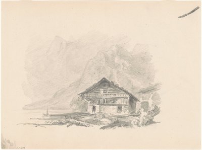 Schweizisk hytte, 1869. af John Singer Sargent