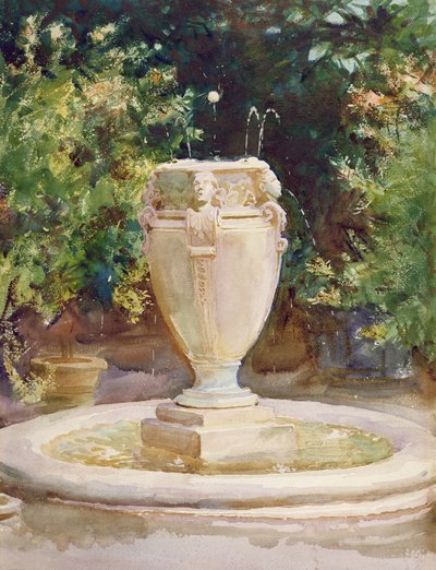 Vasefontæne, Pocantico af John Singer Sargent