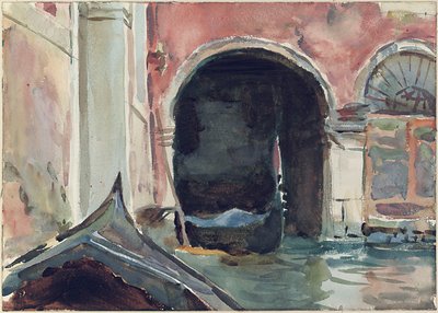 Venetiansk kanal af John Singer Sargent