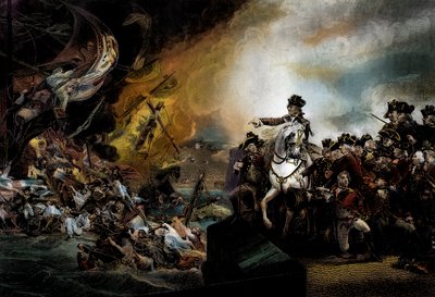 Den store belejring af Gibraltar af John Singleton (after) Copley