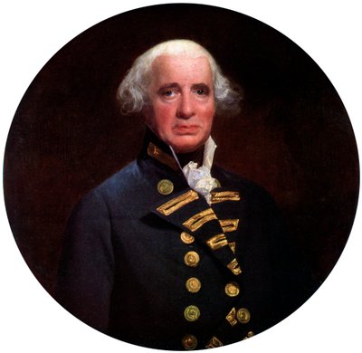 Admiral Richard, Earl of Howe, 1794, c1920 af John Singleton Copley
