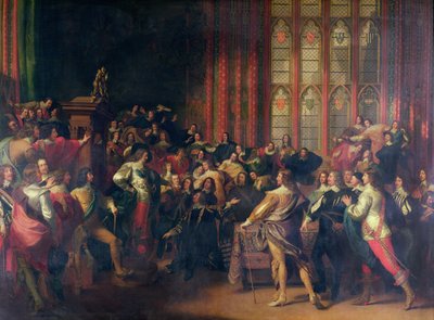 Charles I (1600-49) krævede de fem medlemmer i Underhuset i 1642 af John Singleton Copley