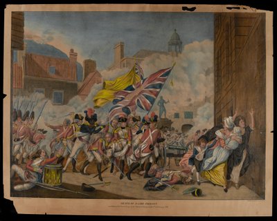 ?Major Piersons død og de franske troppers nederlag på øen Jersey den 6. januar 1781? af John Singleton Copley