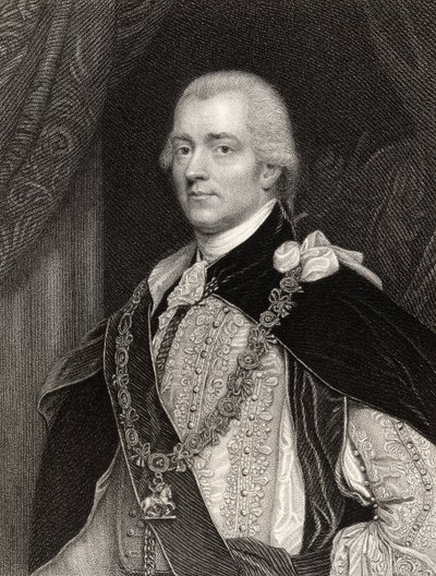 George John Spencer, 2. Earl Spencer, graveret af B. Holl (1808-84), fra 
