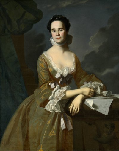 Mrs. Daniel Hubbard Mary Greene, ca. 1764. af John Singleton Copley