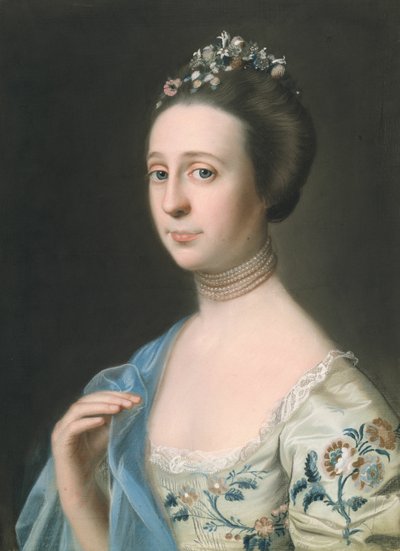 Mrs. Henry Hill Anna Barrett, ca. 176570. af John Singleton Copley
