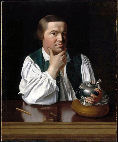 Portræt af Paul Revere af John Singleton Copley