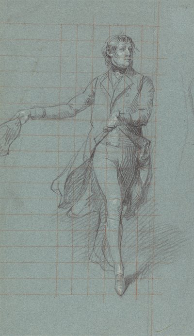 Studie for kaptajn William George Fairfax til maleriet "The Victory of Lord Duncan" af John Singleton Copley