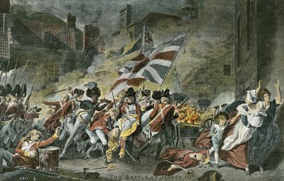 Slaget ved Jersey, 1781 af John Singleton Copley