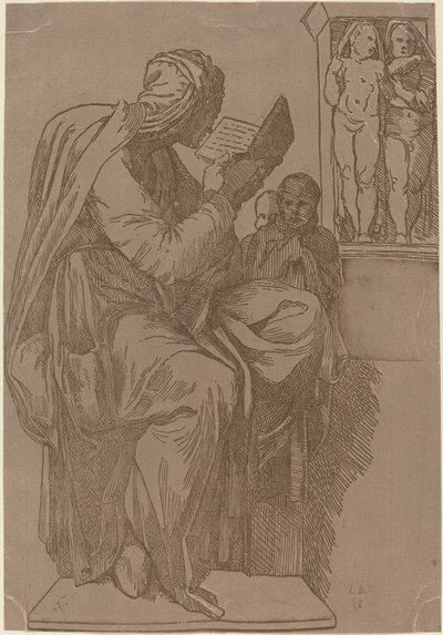 En Sibyllelæsning af John Skippe after Michelangelo