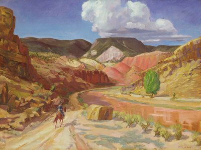 Chama Running Red af John French Sloan