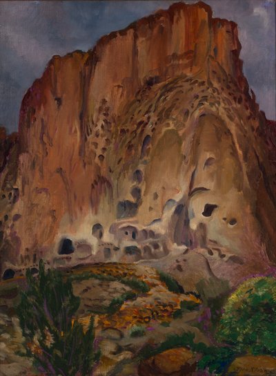 Cliff Dwellings, Pajarito af John French Sloan